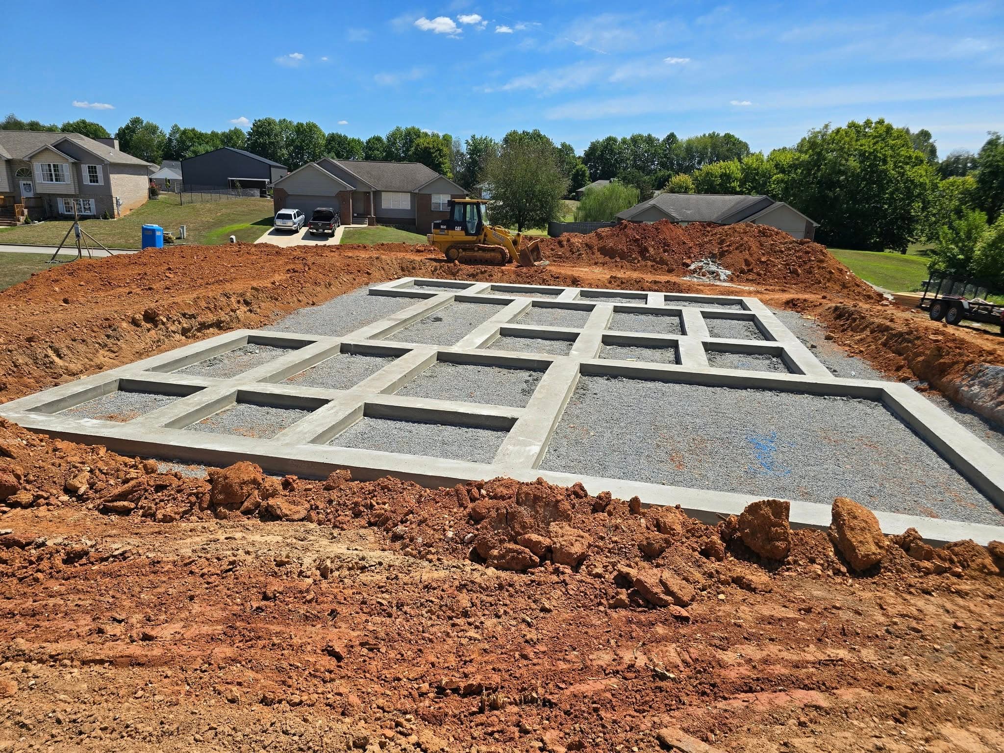 Decorative concrete squares